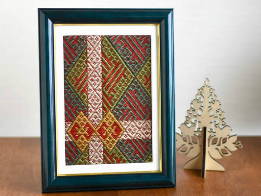 Kit [Design and Cloth] <br> <b> Tiger Year (Rectangular Cloth) Kogin-zashi Kit </ b>