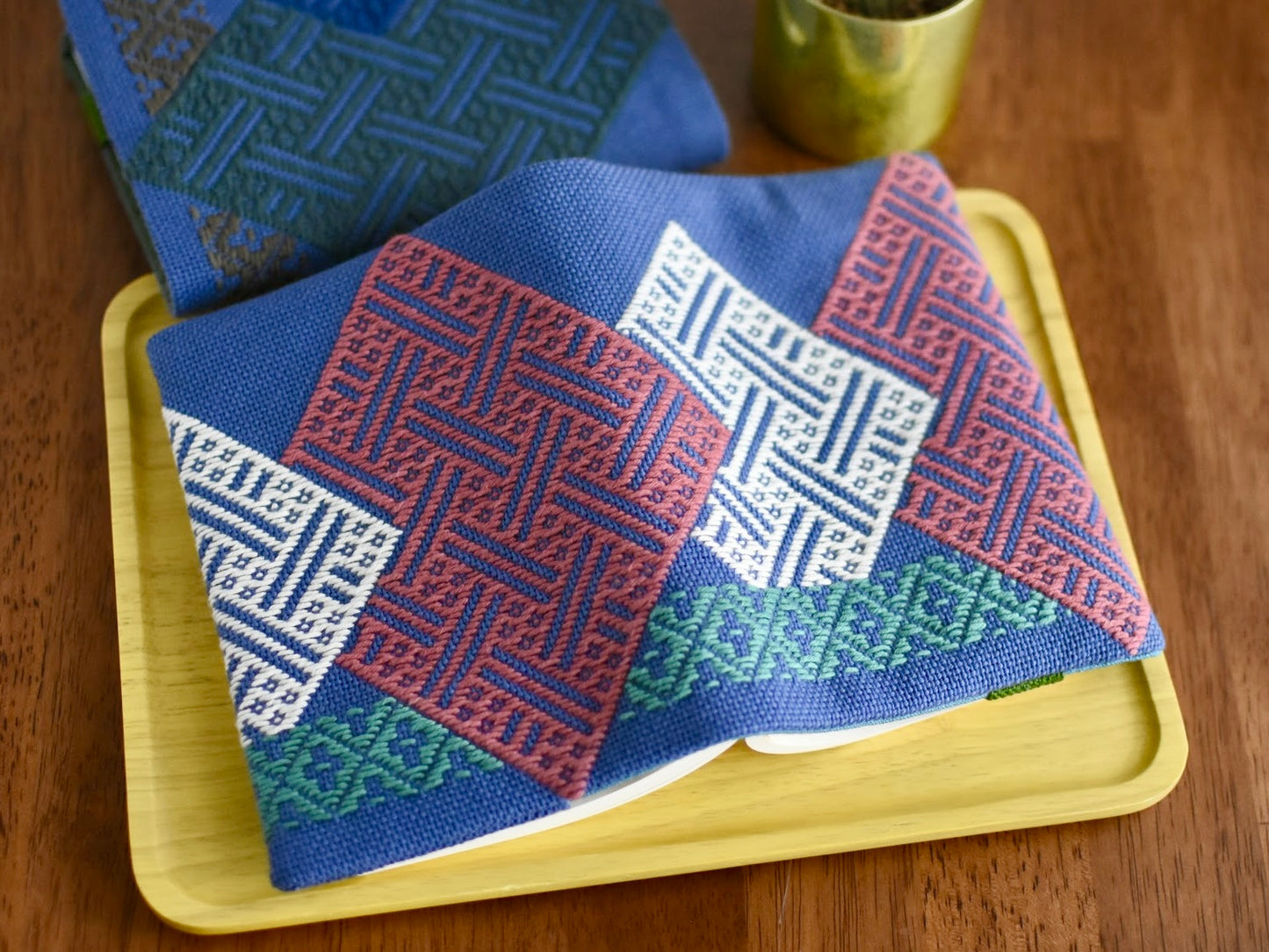 こぎん刺しキット ブックカバー2（文庫本）